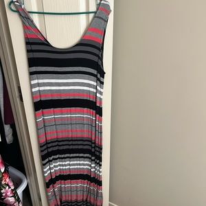Striped maxi dress